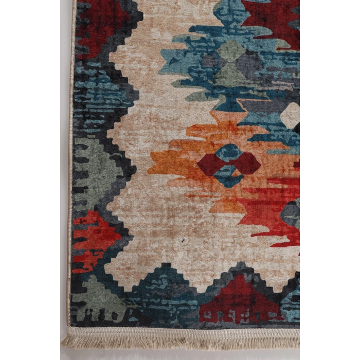 Blghome Dokuma Tabanlı Dijital Baskı Halı BLG3816