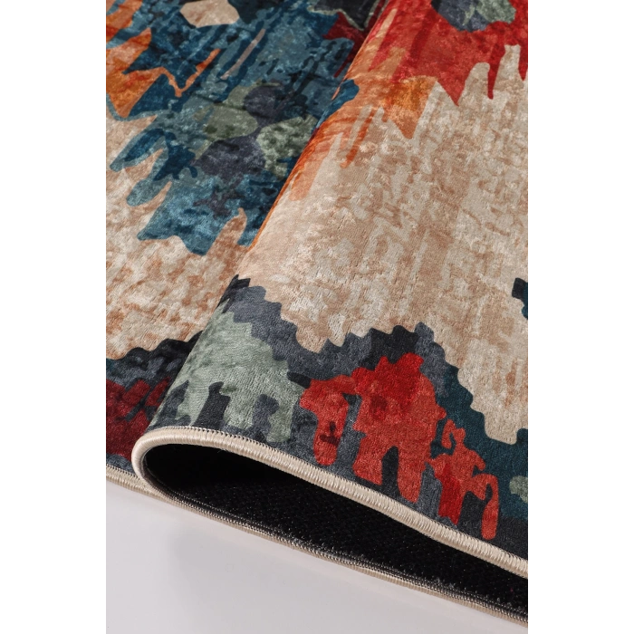 Blghome Dokuma Tabanlı Dijital Baskı Halı BLG3816