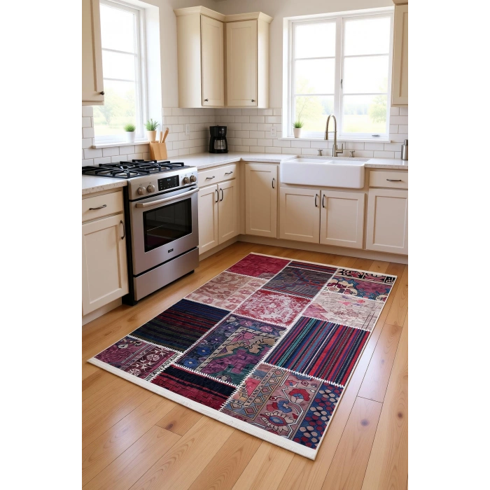 Blghome Dokuma Tabanlı Dijital Baskı Halı BLG3822