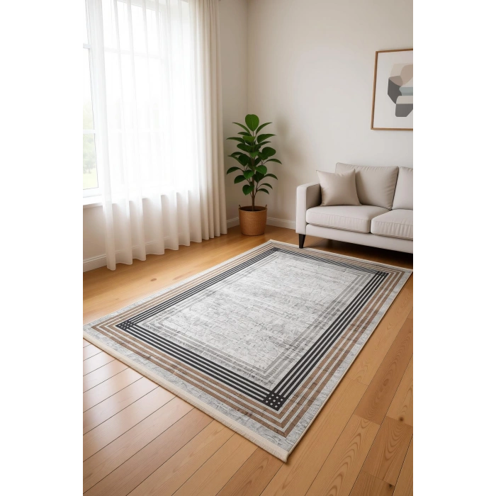 Blghome Dokuma Tabanlı Dijital Baskı Halı BLG3825