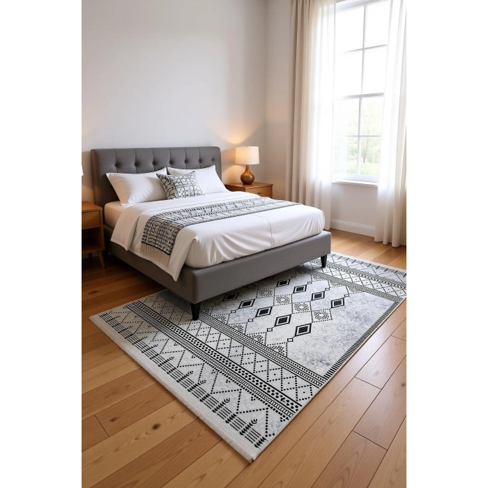 Blghome Dokuma Tabanlı Dijital Baskı Halı BLG3826