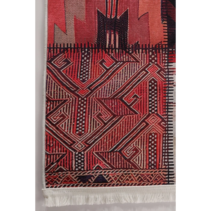 Blghome Dokuma Tabanlı Dijital Baskı Halı BLG3830