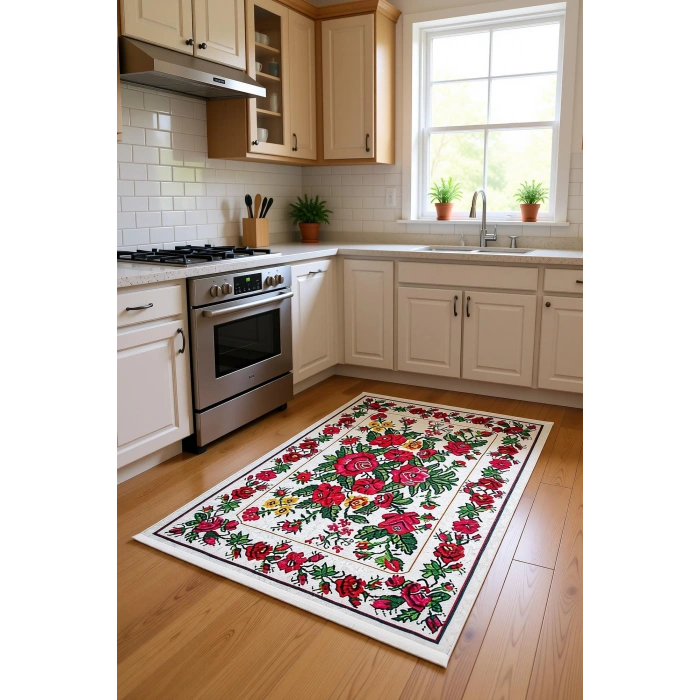 Blghome Dokuma Tabanlı Dijital Baskı Halı BLG3831