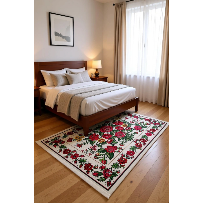 Blghome Dokuma Tabanlı Dijital Baskı Halı BLG3831