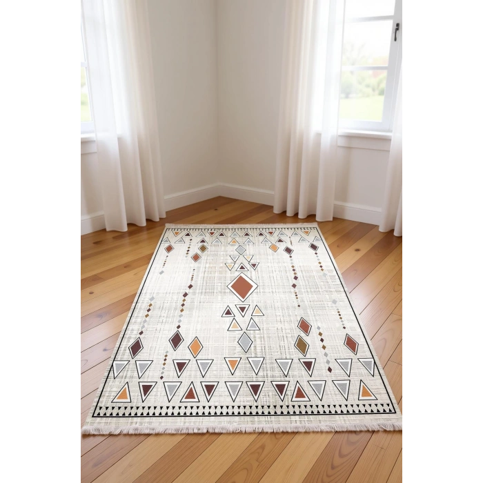Blghome Retro Tarz Etnik Desen Dekoratif Halı