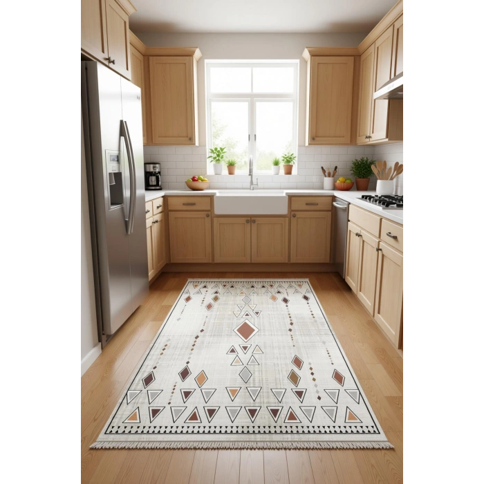 Blghome Retro Tarz Etnik Desen Dekoratif Halı