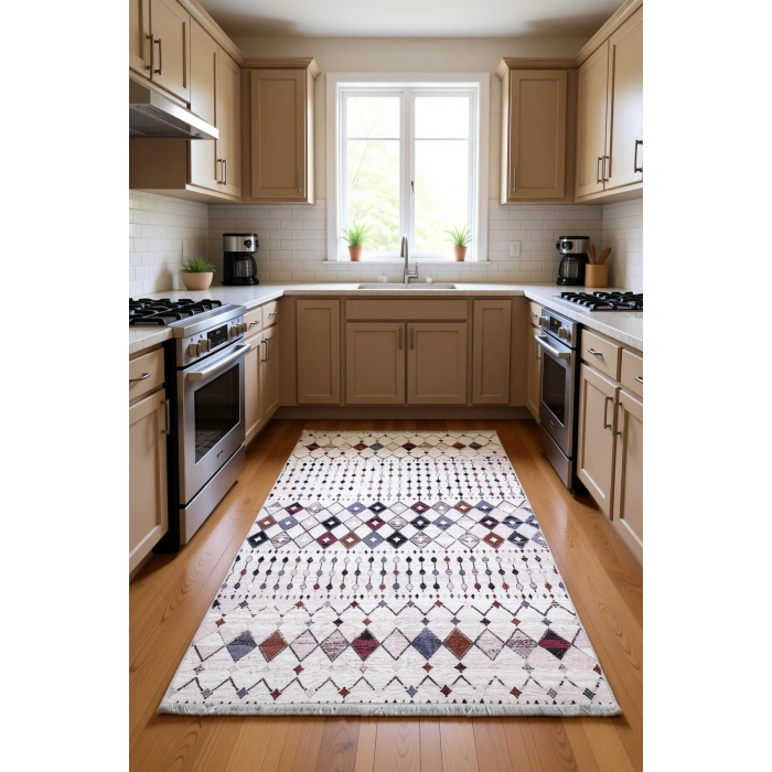 Digital Baskılı Kaymaz Dokuma Tabanlı Bambu Halı