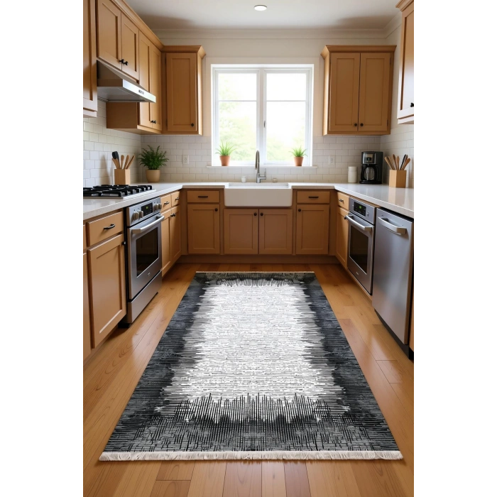 Blghome Zarif Çizgiler Tasarım Dekoratif Halı