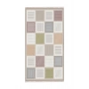 Blghome Pastel Renk Kare Desen Dekoratif Halı