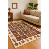 Blghome Etnik Desen Renkli Modern Halı Dekoratif Kilim