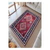 Çerçeve Motif Detaylı Etnik Desen Renk Uyum Modern Halı Dekoratif Kilim