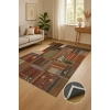 Patcwork Desen Renkli Modern Halı Dekoratif Kilim