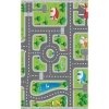 Yeşil Renk Şeritli Yol Çocuk Odası Oyun Halısı