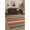 Renkli Çizgiler Modern Halı Dekoratif Kilim