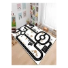 Siyah Yol Şeritli Çocuk Odası Oyun Halısı