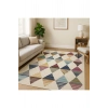 Renkli Geometrik Desenler Tasarım Modern Halı Dekoratif Kilim