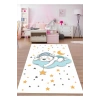 Uyuyan Ayıcık ve Yıldızlar Çocuk Odası Halısı