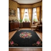 Çiçek Motifli Modern Halı Dekoratif Kilim