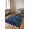 Blghome İndigo Mavi Tasarım Dekoratif Halı