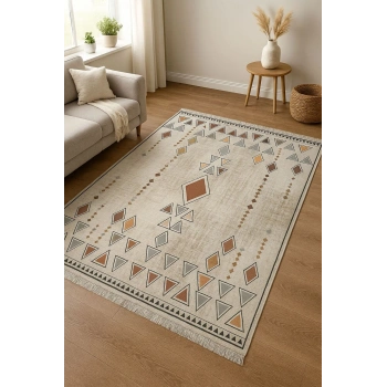 Blghome Retro Tarz Etnik Desen Dekoratif Halı