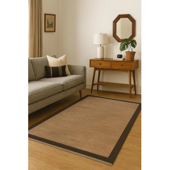 Sisal Görünümlü Yıkanabilir Dekoratif Kilim