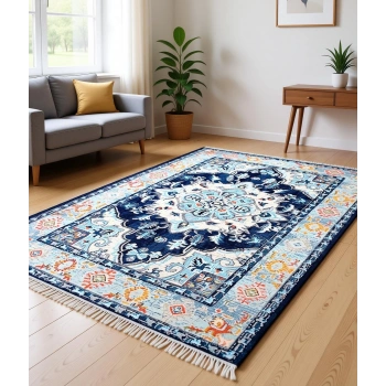 Vintage Desen Modern Halı Dekoratif Kilim