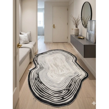 BLG Home Amorf Dijital Baskı Dekoratif Halı 8001