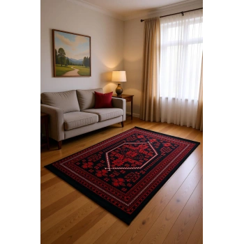 Blghome Dokuma Tabanlı Dijital Baskı Halı BLG3802