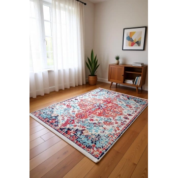 Blghome Dokuma Tabanlı Dijital Baskı Halı BLG3806