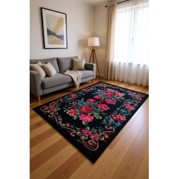 Blghome Dokuma Tabanlı Dijital Baskı Halı BLG3807