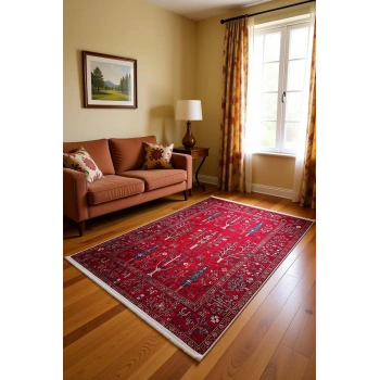 Blghome Dokuma Tabanlı Dijital Baskı Halı BLG3810