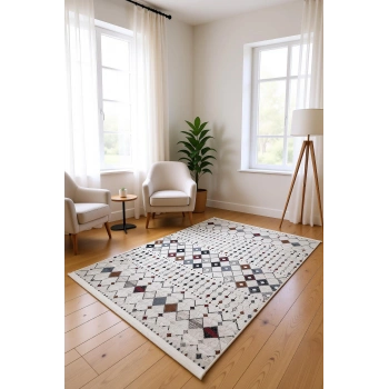 Blghome Dokuma Tabanlı Dijital Baskı Halı BLG3824