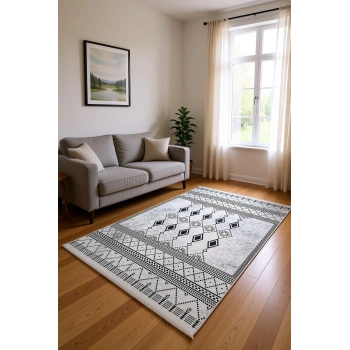 Blghome Dokuma Tabanlı Dijital Baskı Halı BLG3826