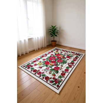 Blghome Dokuma Tabanlı Dijital Baskı Halı BLG3831