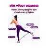 Pilates Direnç Lastiği Kalça Vücut Şekillendirici Yoga Kelebek Direnç Bandı Evde Spor