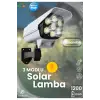 Kamera Görünümlü SOLAR LED Lamba Güneş Enerjilli Su Geçirmez Uzaktan Kumandalı