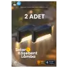 2 Adet L Solar Led Güneş Enerjili Su Geçirmez Köşebent Led Işık Merdiven Veranda Bahçe Aydınlatma