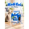Karton Kedi Evi – Yaban Mersini Katlanabilir Süt Kutusu Tasarımı, Tırmalama Pedi Hediyeli Sempatik Kedi Evi