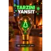 Çam Ağacı Neon Dekoratif Masa Lambası Ampul Şeklinde Yeni Nesil Aydınlatma YILBAŞI Aydınlatma