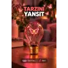Kelebek Neon Dekoratif Masa Lambası Ampul Şeklinde Yeni Nesil Aydınlatma Pembe Kelebek