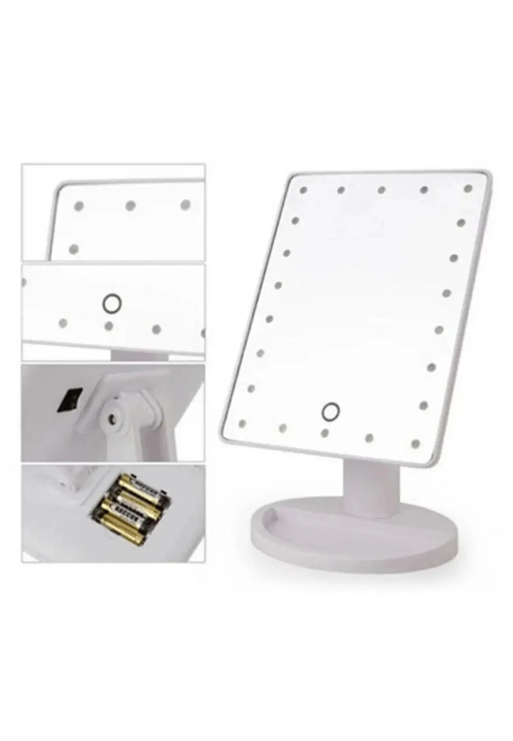 Dokunmatik Led Işıklı Usb Li Masa Üstü Makyaj Aynası Makyaj Aynası Ledli