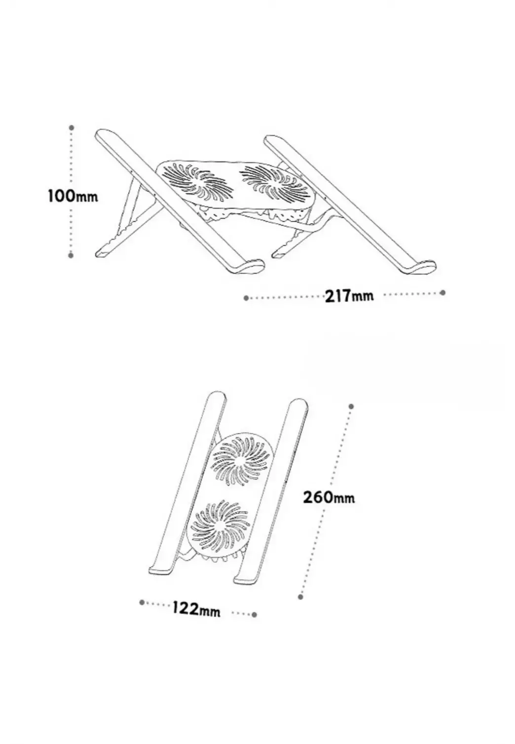 Alüminyum Katlanır Fanlı 6 Kademeli Laptop Macbook Uyumlu Notebook Yükseltici Tutucu Stand