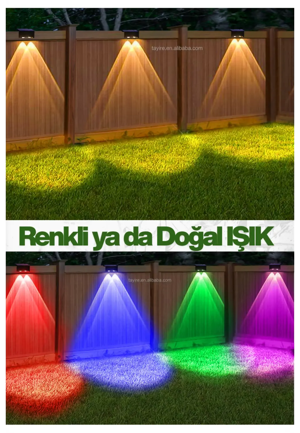 Yeni Model Solar Bahçe Aydınlatması Güneş Enerjili Duvar Lambası Merdiven Veranda Dekoratif Aplik