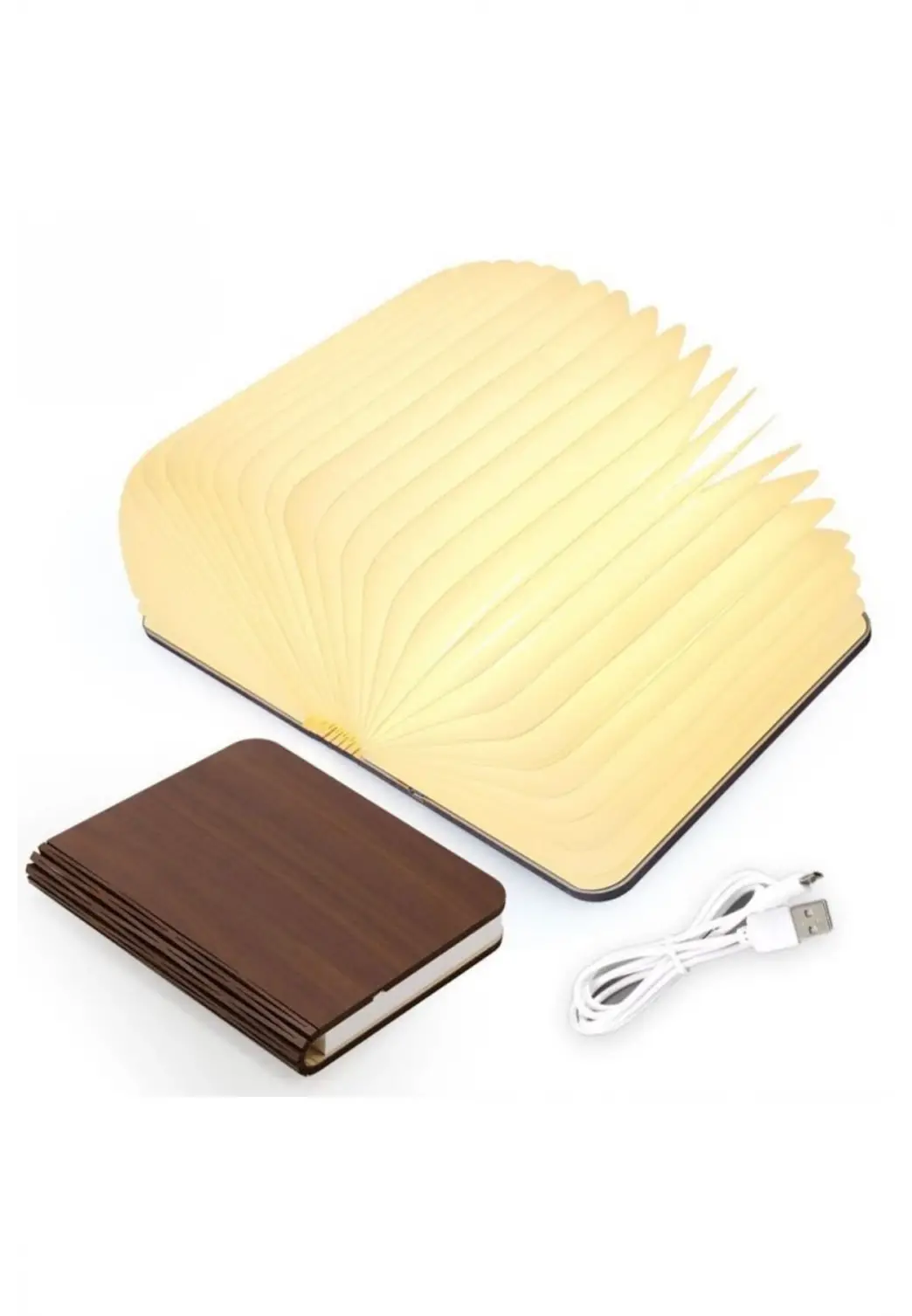 Kitap Şeklinde Masa Lambası 3 Renk Usb Şarj Edilebilir