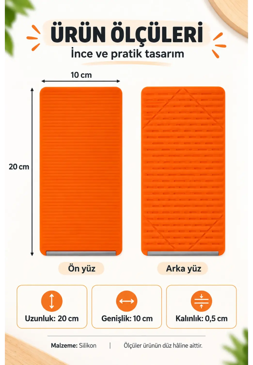 Esnek Silikon Telefon ve Tablet Tutacağı – Şekil Verilebilir Masaüstü Standı, Turuncu