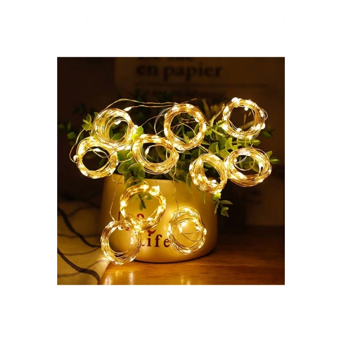 Perde Led 3mx3m Kumandalı 8 Fonksıyonlu 300 Ledli 10 Sarkıtlı Peri Ledi Usb Girişli