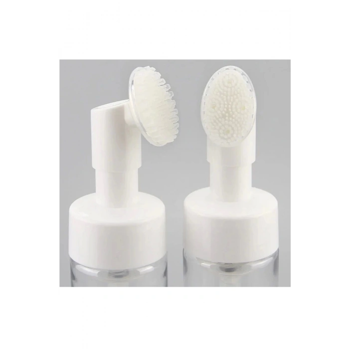 Yüz Temizleme köpük Makinesi, Şeffaf, Silikon Fırçalı, Doldurulabilir Pompalı Şişe