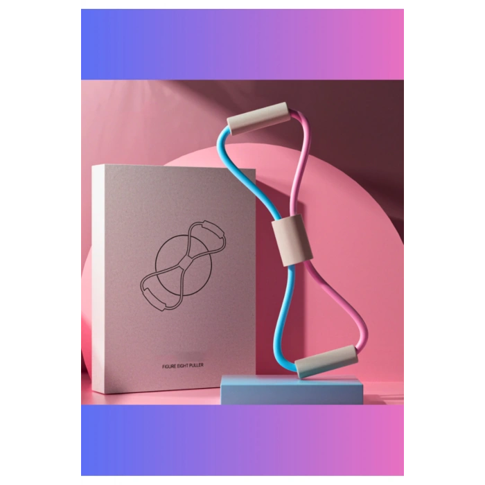 Fitness Pilates Direnç Lastiği Kalça Vücut Şekillendirici Yoga Squat Direnç Bandı Evde Spor