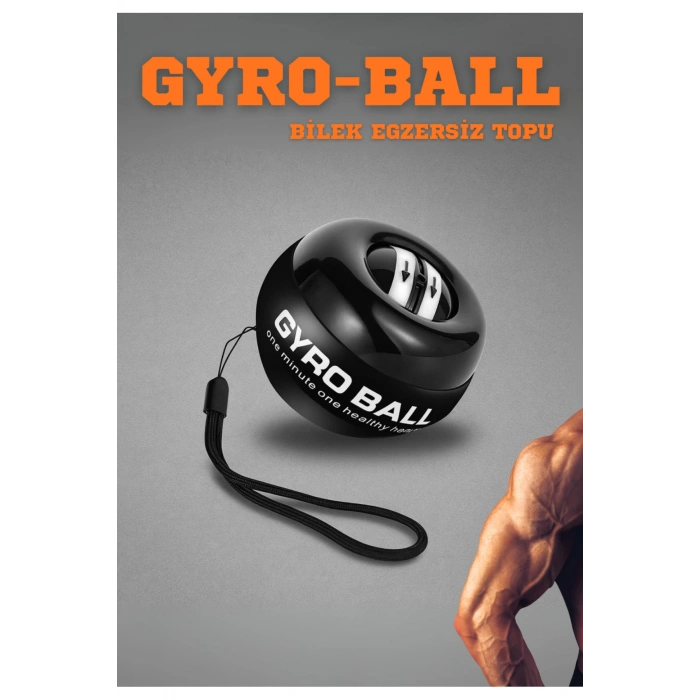 Gyro Ball El Bilek Egzersiz Topu Kol Kuvvet Güç Topu Powerball Kas Geliştirici