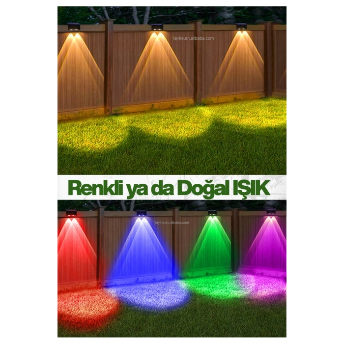 Yeni Model Solar Bahçe Aydınlatması Güneş Enerjili Duvar Lambası Merdiven Veranda Dekoratif Aplik